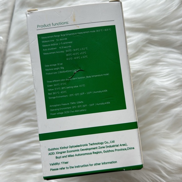 KZED Non Contact Laser Digital Infrared High Fever Temperature Thermometer - Picture 2 of 4